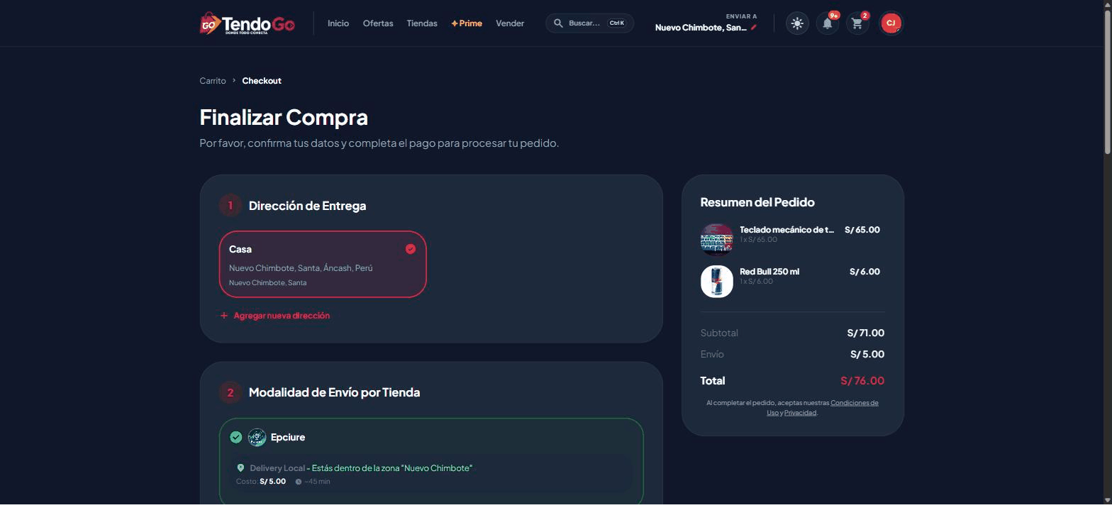 Elegir dirección de entrega