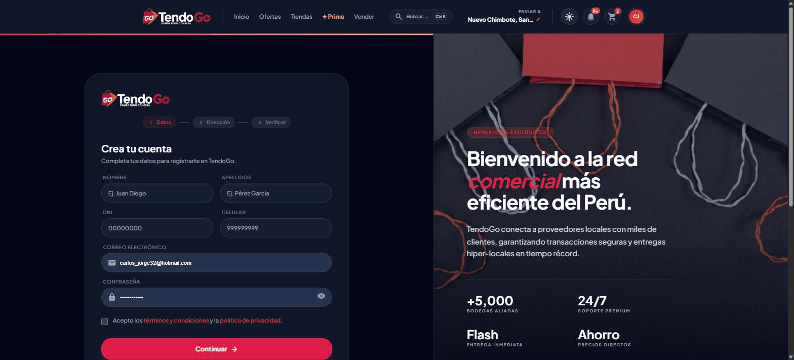 Datos de registro