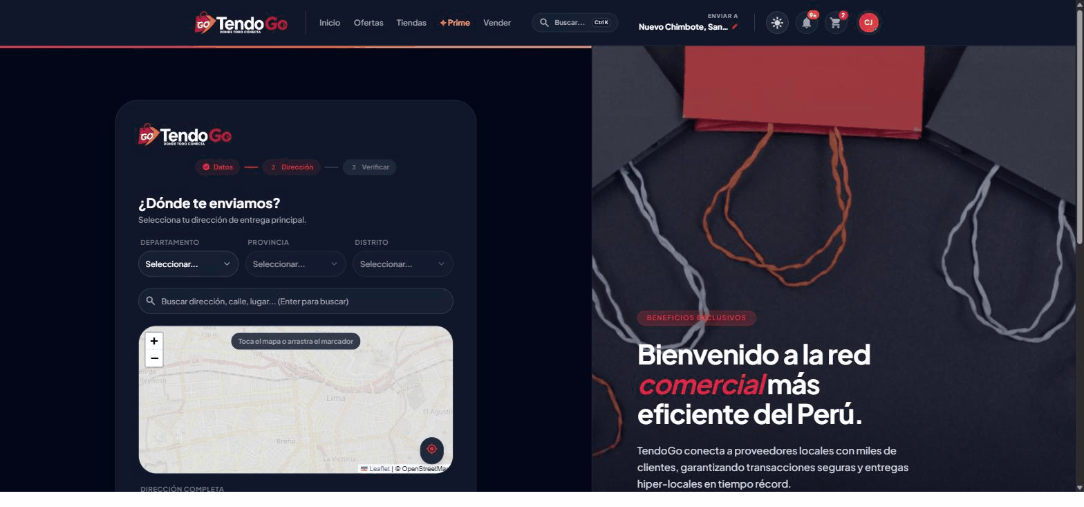 Dirección en el registro